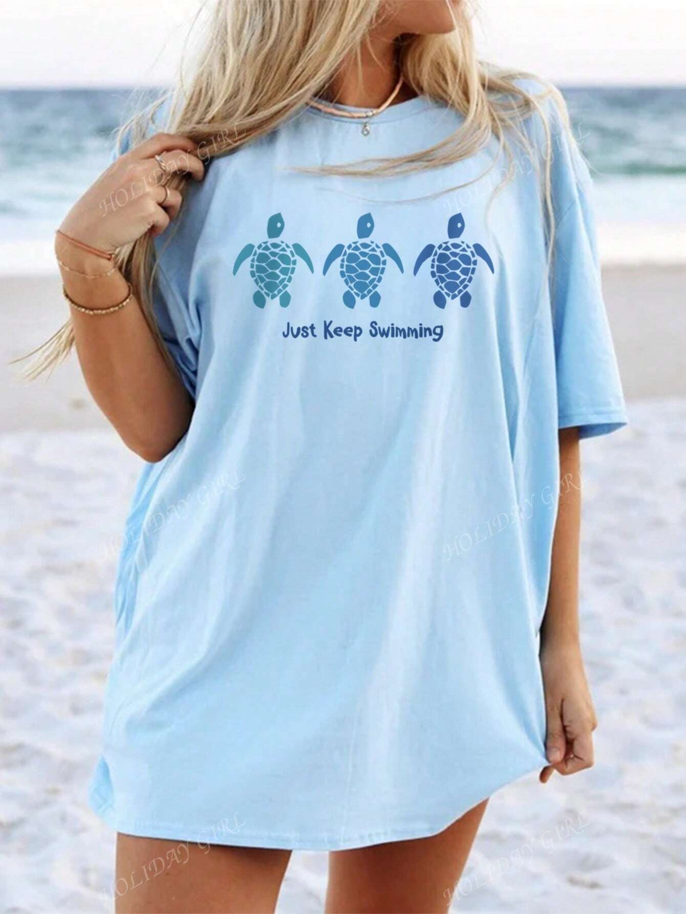 Just Keep Swimming Ladies T-Shirt